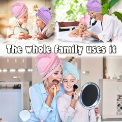 Women's Hair Drying Towel Absorbent Hair Turban Cap