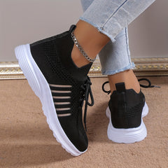 Women's Mesh Breathable Running Shoes Lightweight Low Top Sneakers