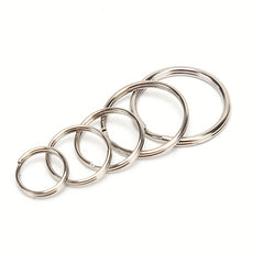 100pcs Metal Key Rings Split Rings Hoop Keychain For DIY Jewelry Keyrings