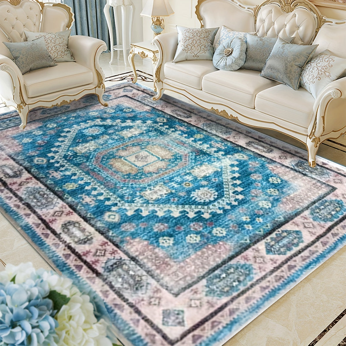 Vintage Persian Area Rug Distressed Boho Carpet