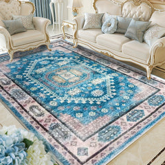 Vintage Persian Area Rug Distressed Boho Carpet