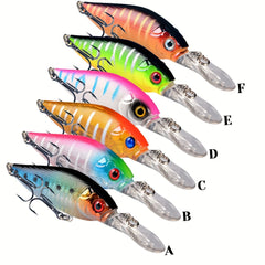 6pcs Floating Minnow Fishing Jerkbait Hard Bait Fishing Crankbait