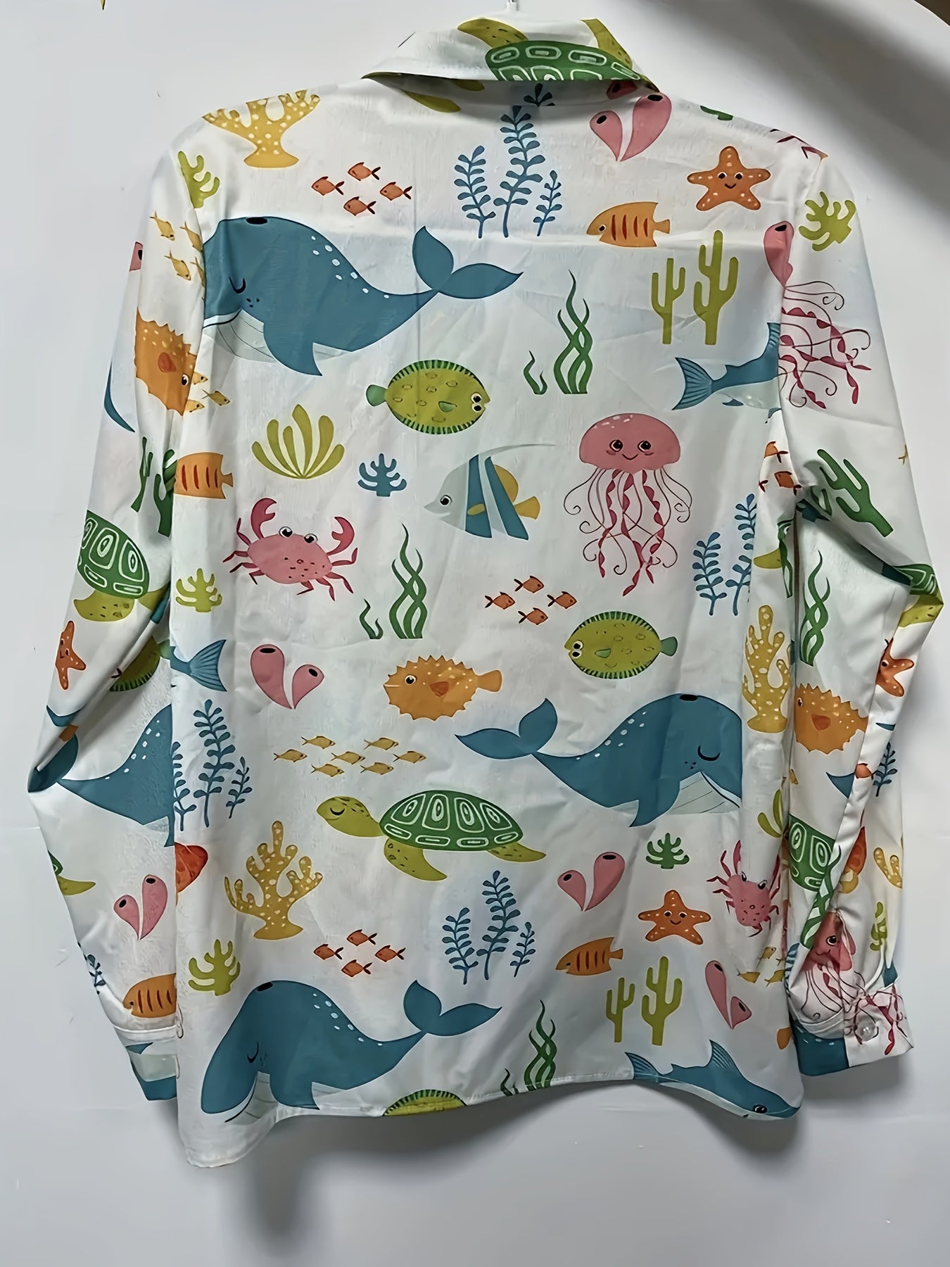 Women's Animal Print Button Up Blouse