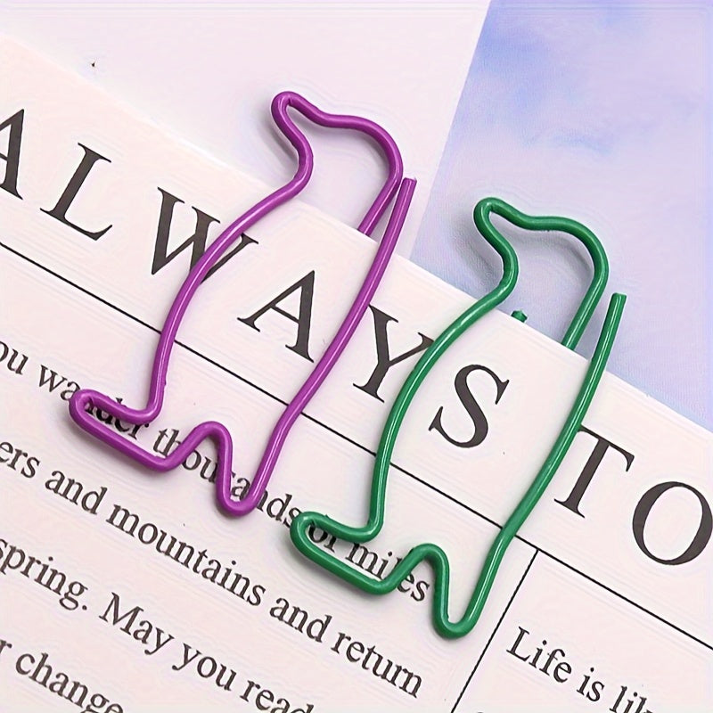 100 Penguin Paper Clips, Colorful Wire, Animal Shaped, Creative Office Supplies