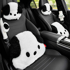Cartoon Dog Headrest Pillow Neck & Back Support for Car