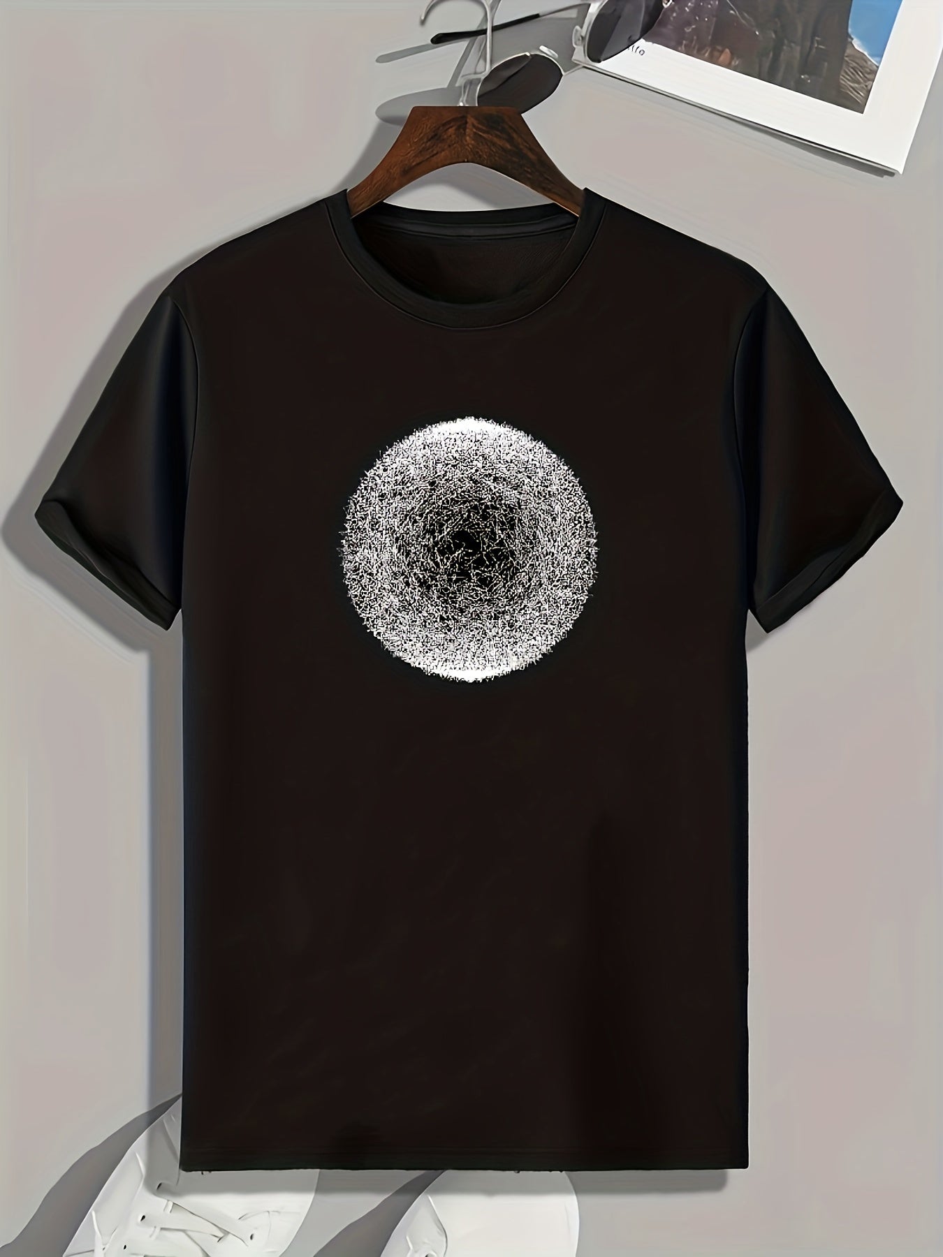Round Pattern Print Men's Graphic T shirt for Summer
