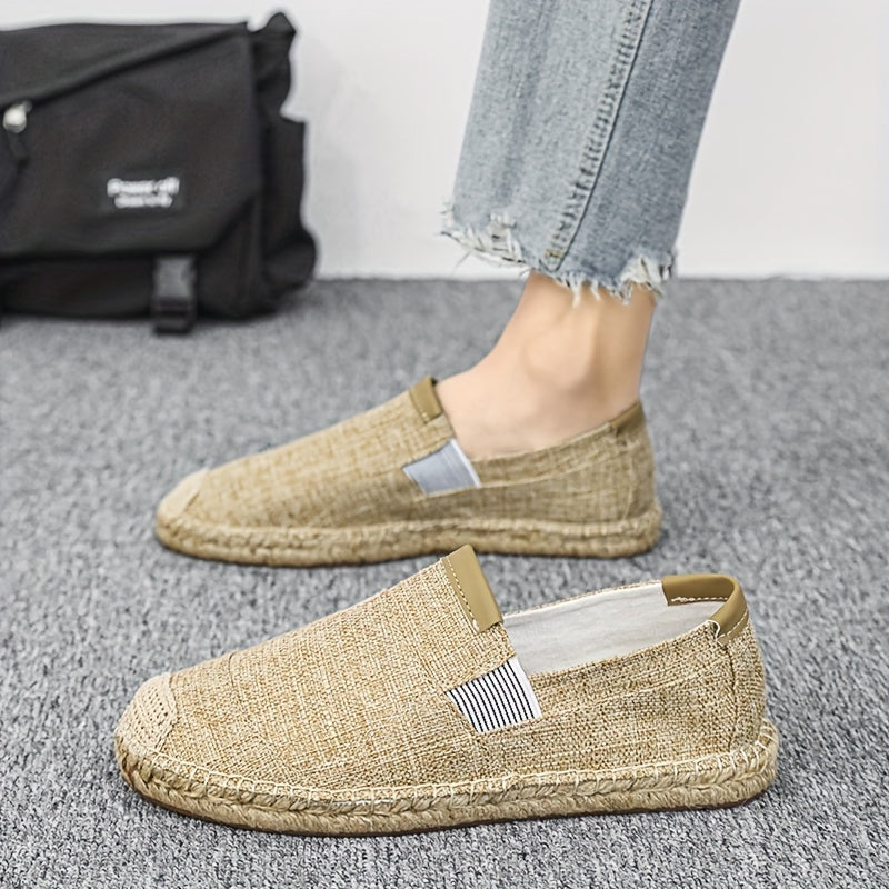 Men's Espadrilles Loafer Shoes Slip on Comfortable Walking Shoes