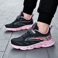 Girls Soft Sole Sneakers Lightweight Breathable Non-slip Running Shoes