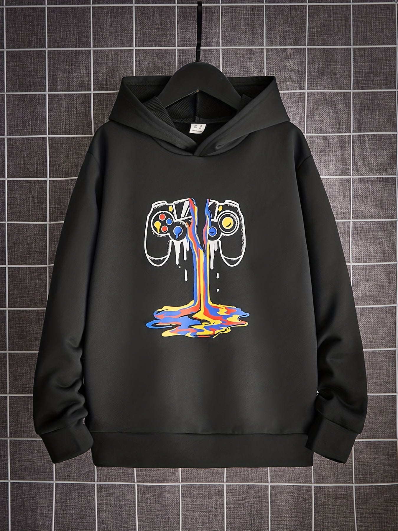 Tie Dye Smile Face Boys Hooded Sweatshirt