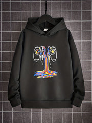 Tie Dye Smile Face Boys Hooded Sweatshirt