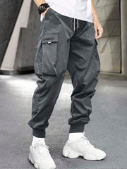 NEW VISION Tag Cargo Pants With Flap Pockets Overalls