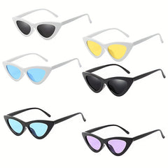 Polarized Cat Eye Sunglasses Men Women Retro Pointed Glasses Case