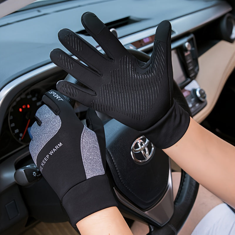 Winter Touch Screen Thermal Gloves Water Resistant for Outdoor Activities