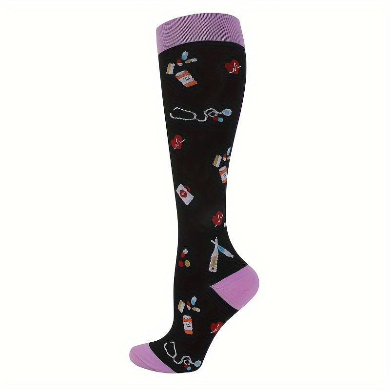 Men's Compression Sport Socks, Moisture Wicking & Breathable