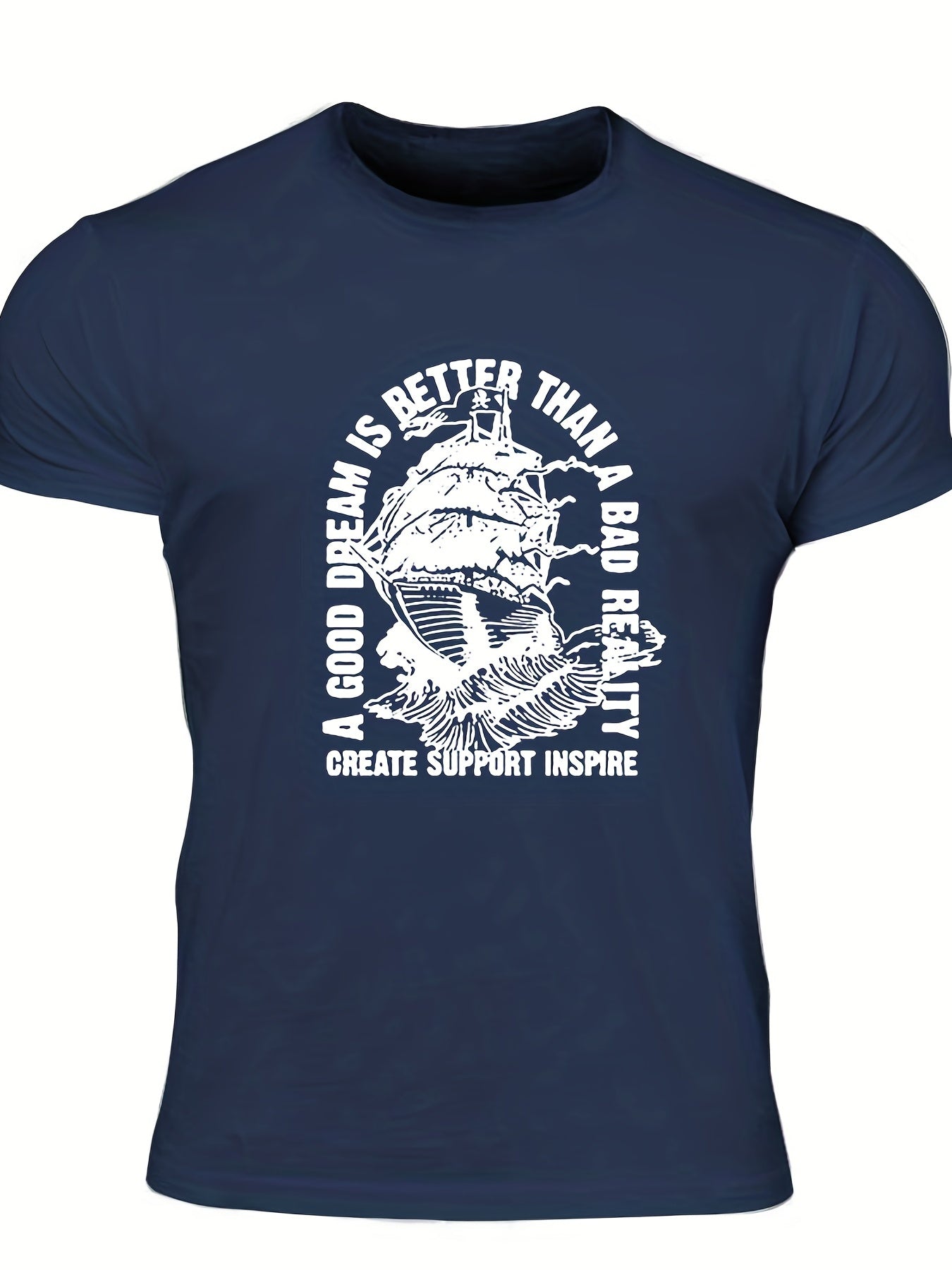 Men's Graphic T shirt Casual Breathable Tee Summer Outdoor