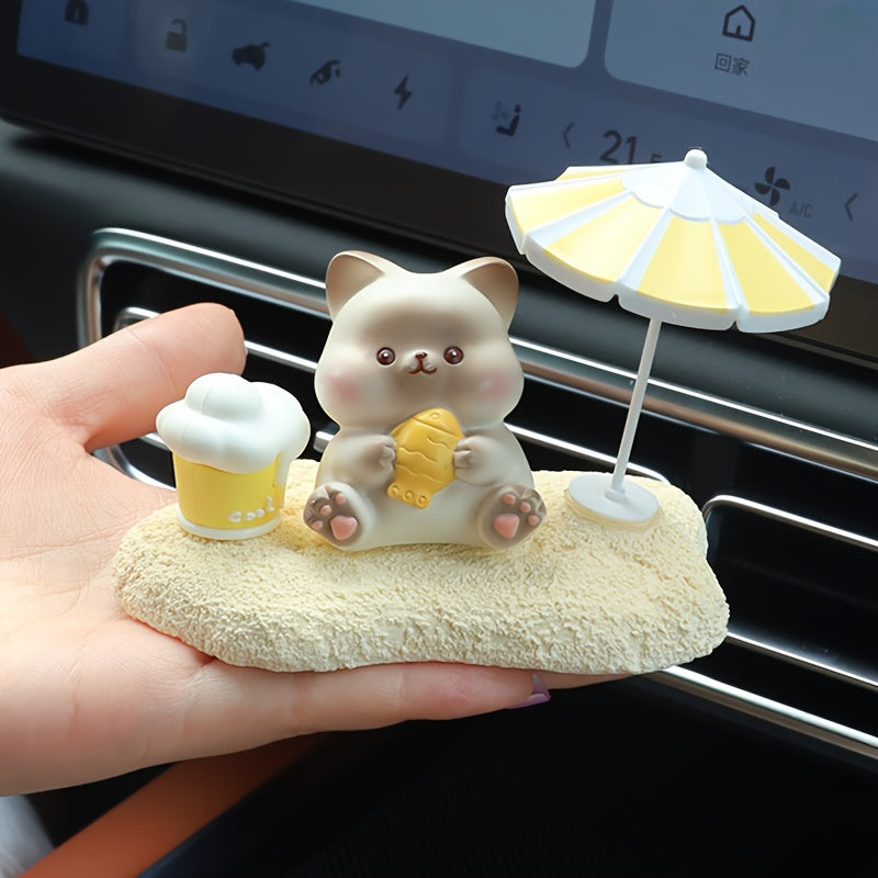 Mini Ornament Desktop Fun Cartoon Doll Car Ornament Christmas Gift