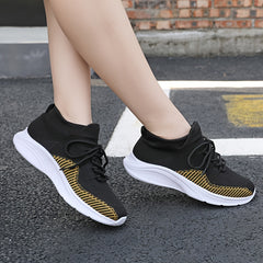 Women's Mesh Knit Sneakers Anti slip Walking Shoes