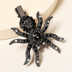 Gothic Spider Hair Clip Gem Hair Piece Barrette
