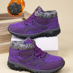 Thick Sole Warm Hiking Boots Non slip Low Top Outdoor Shoes