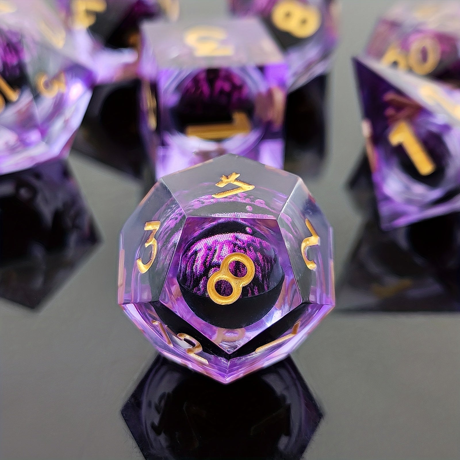 Dragon's Eye Resin Dice Set for Roleplaying Board Game