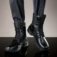 Men's High Top Tactical Work Boots Non Slip Durable Outdoor Hiking Boots