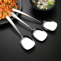 Stainless Steel Large Soup Spoon for Outdoor Cooking