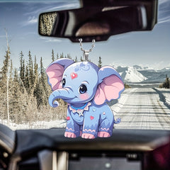 Elephant Car Pendant Keychain, Stylish Interior Decoration