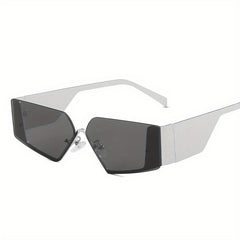 Men's Rimless Street Style Sunglasses Retro Mixed Glasses