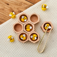 Wooden Beehive Toy Safe Beech Wood & Bamboo Construction