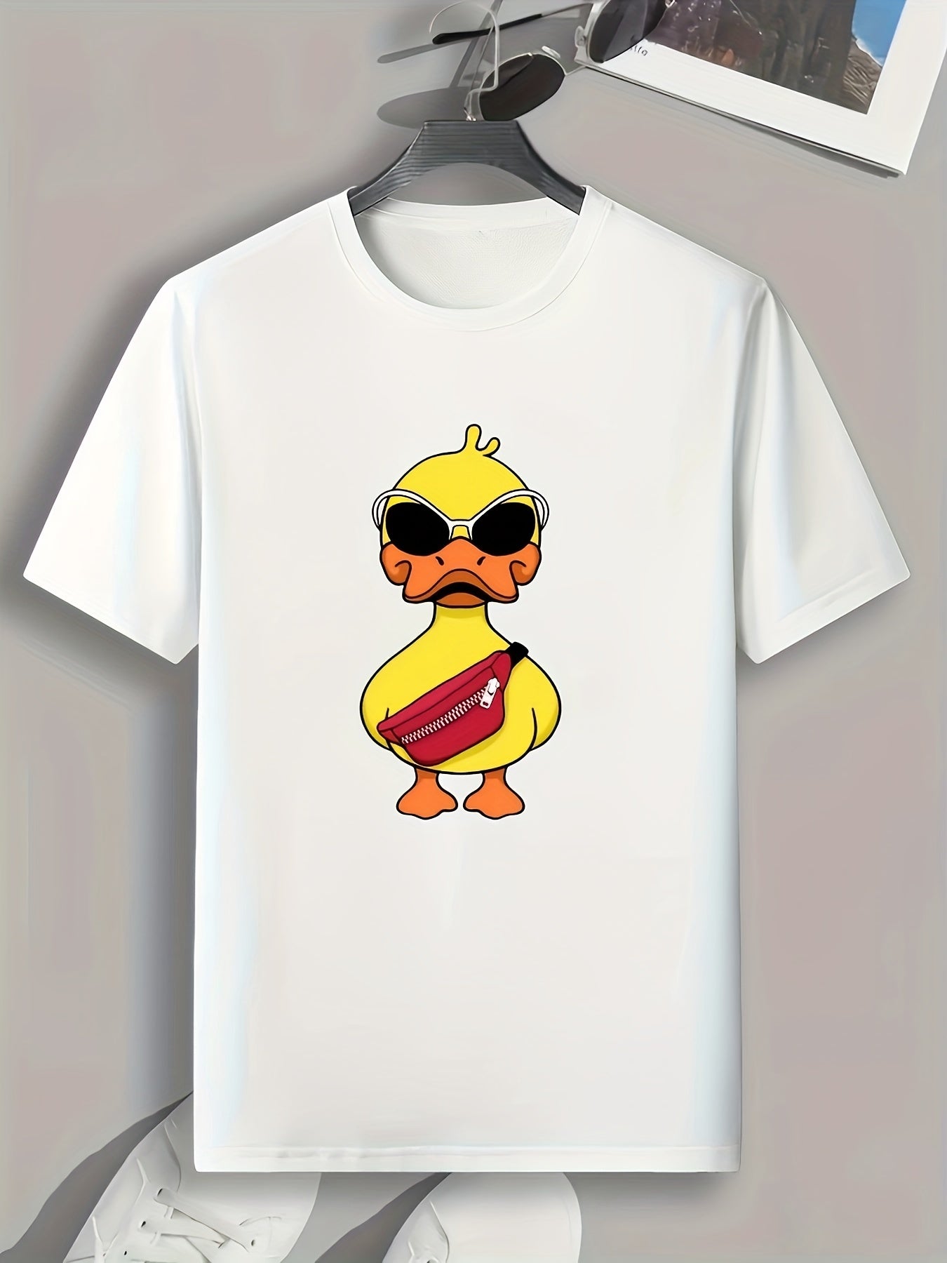 Duck Pattern Print Men's Sports T-shirt Graphic Tee
