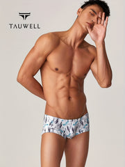 Men's Stylish Printed Bikini Briefs Breathable Underwear Trunks