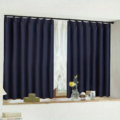 Soft Pleated Hook Curtain for Bedroom Study Living Room