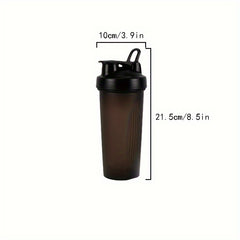 600ml Protein Powder Shaking Water Cup - Outdoor Sports Fitness Bottle