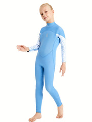 Kids Casual Long Sleeve Diving Suit Sun Protection Swimming Suit