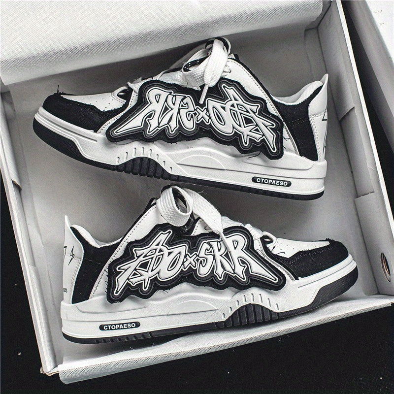Men's Platform Skate Shoes Wear resistant Non Slip Casual Shoes
