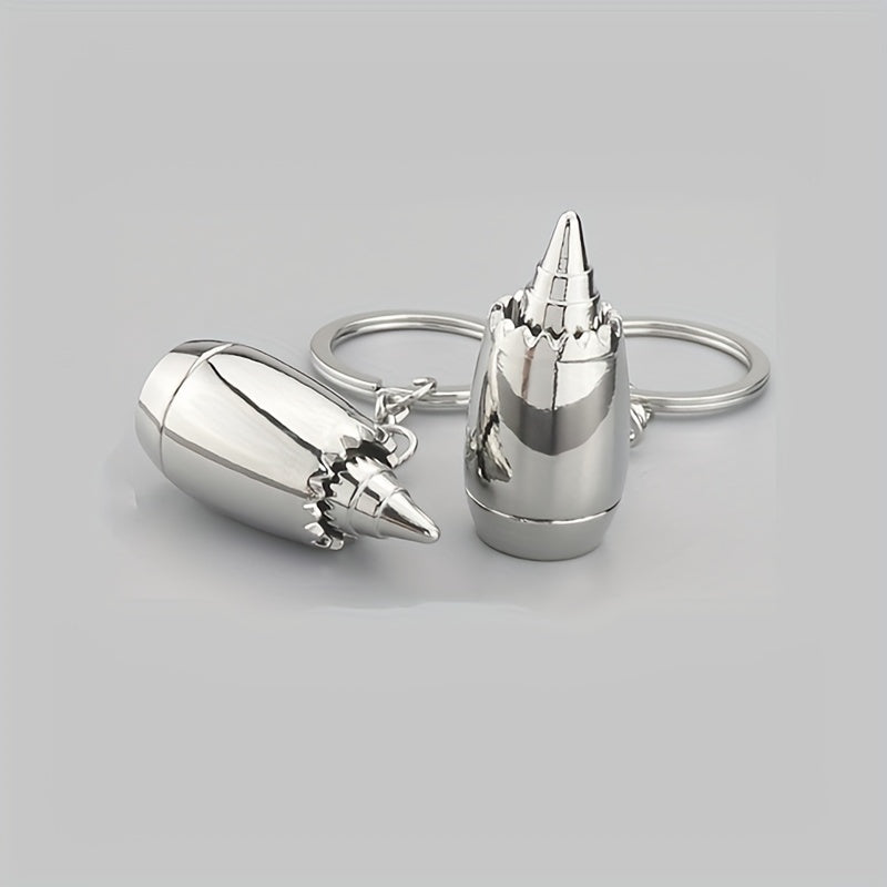 Metal Plane Engine Keychain Mini Jet Engine Model Keyring Gift