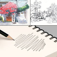 Cowhide Sketchbook 116 Pages Thickened Artist Portable Sketch Drawing Board