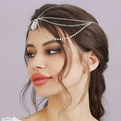 Silver Crystal Headband Tiara Bridal Hairband