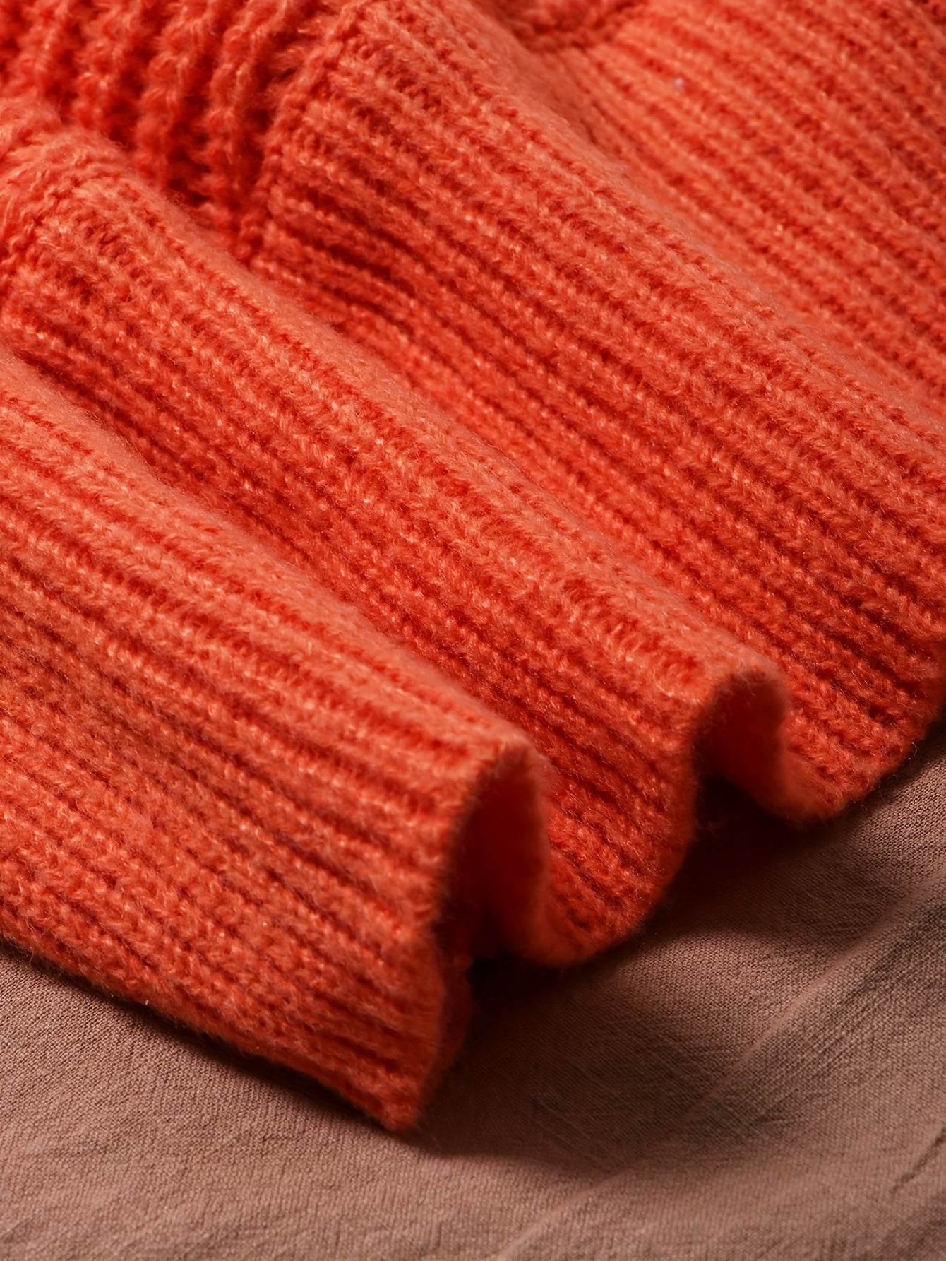 Colorblock Long Sleeve Surplice Neck Sweater