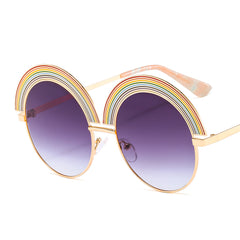 Rainbow Frame Sunglasses with Colorful Lenses
