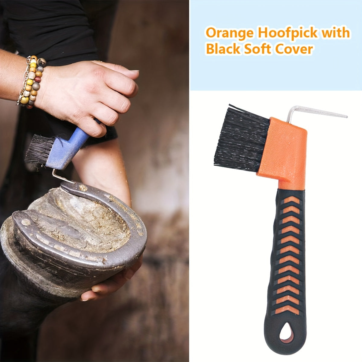 Horse Hoof Pick Brush for Cleaning Mud