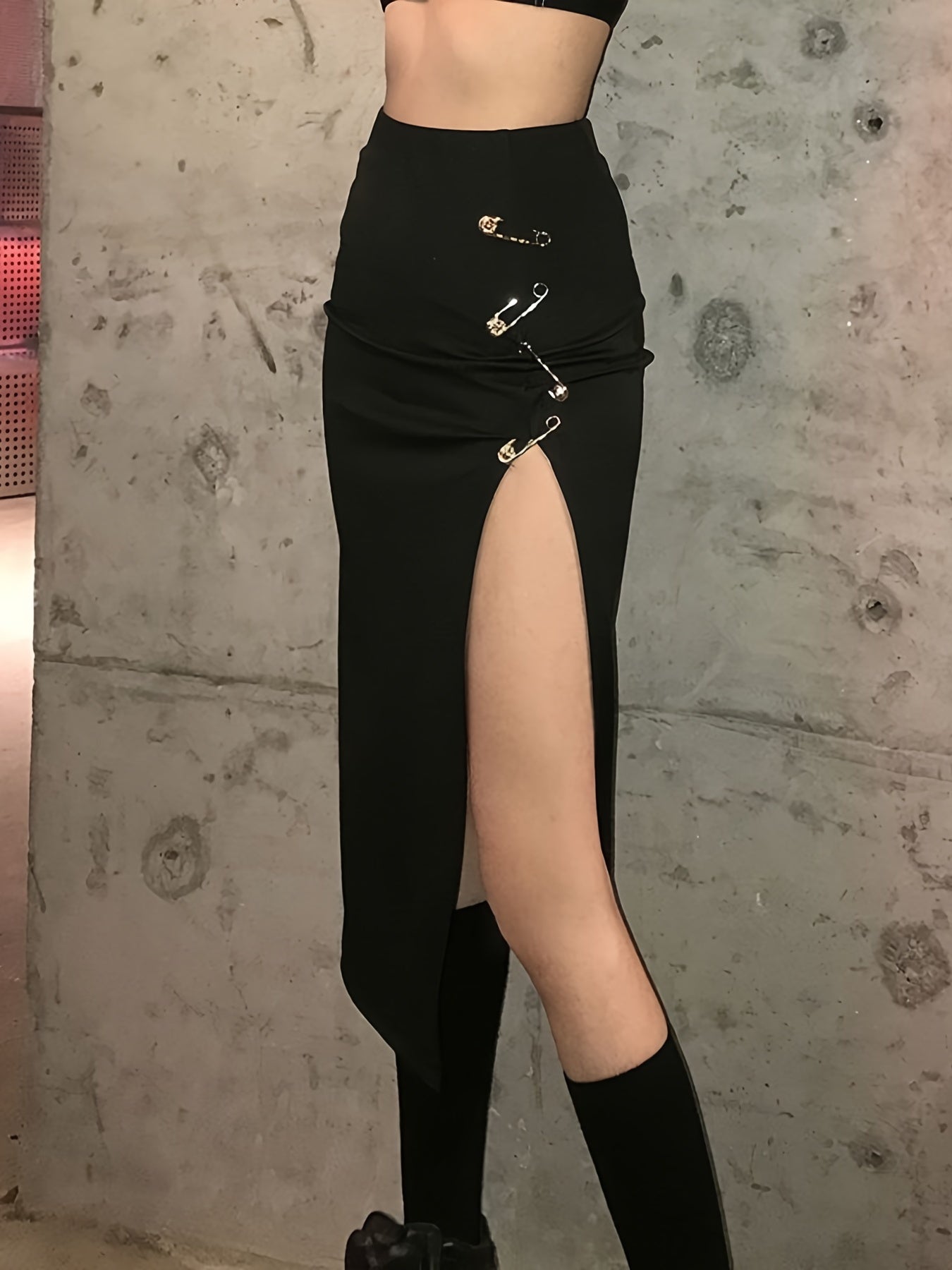 Sexy Irregular Skirts Casual High Waist Slim Mid Skirts