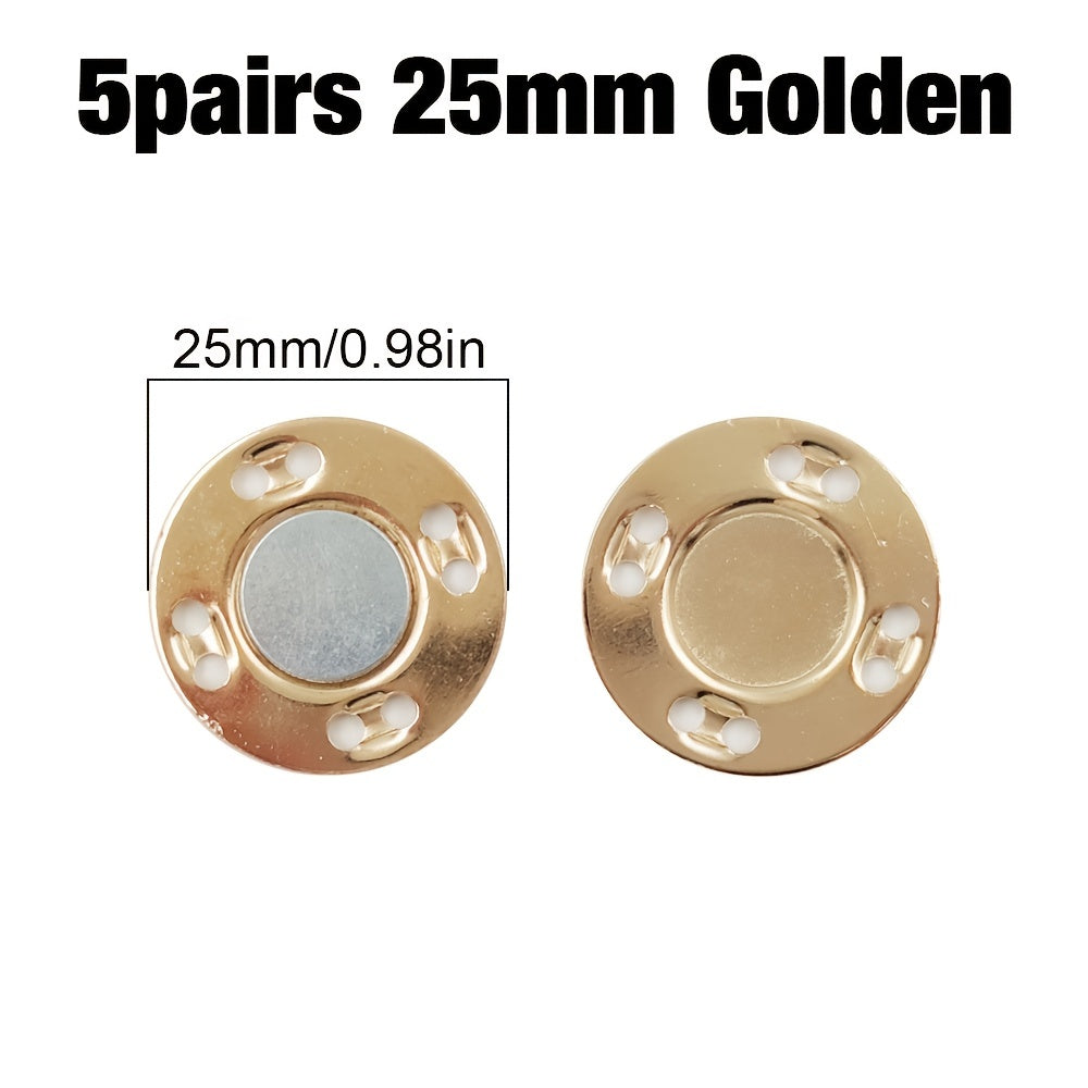 5Pairs Magnetic Buttons Invisible Metal Button Sewing Supplies
