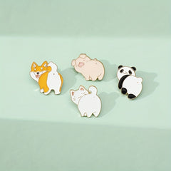 Cartoon Animal Pattern Pin Brooch for Girls