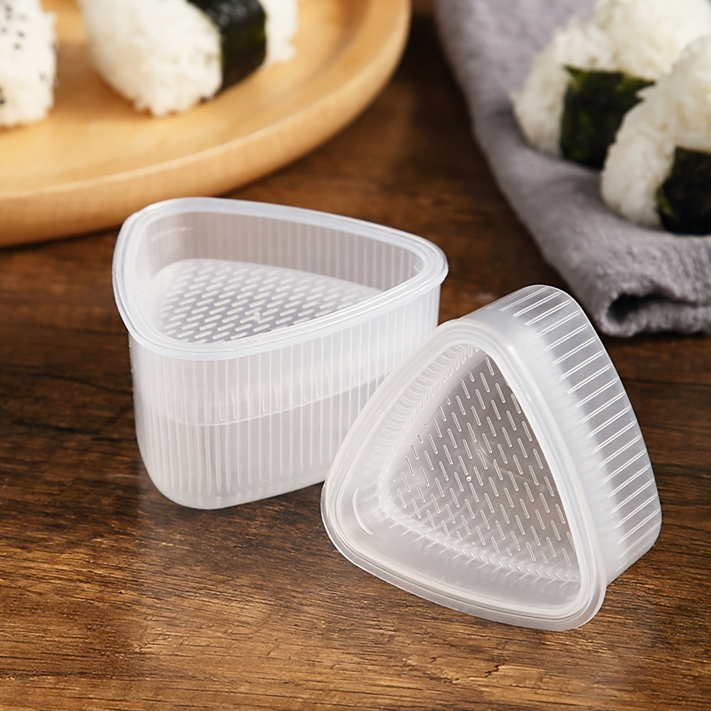 2pcs Triangle Rice Ball Mold Sushi Mold DIY Triangle Rice Ball Mold Lunch Sushi