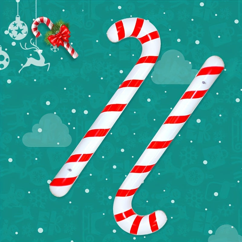 Inflatable Christmas Cane Ring Toy