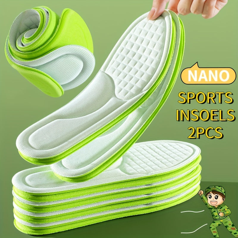 Shock Absorption Insoles for Shoes - High Elastic Deodorant Comfort