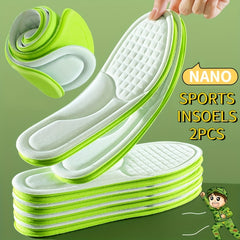 Shock Absorption Insoles for Shoes - High Elastic Deodorant Comfort