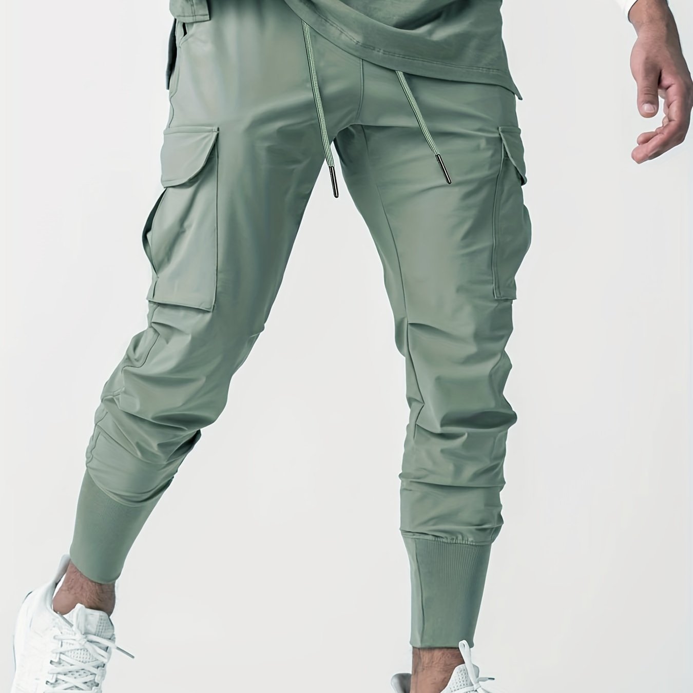 Spring Men's Outdoor Trousers Quick drying Breathable Elastic Fitness Beam Foot