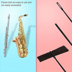 4pcs Flute Cleaning Kit Flute Cleaning Sticks Cloths Swabs Supplies